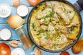 Gedlibzhe Ã¢â¬â kabardian chicken in sour cream sauce with onion